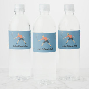 Etiqueta Para Botella De Agua Badminton