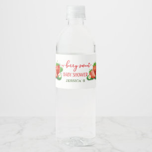 Etiqueta Para Botella De Agua Berry Sweet baby ducha Etiqueta de botella de agua