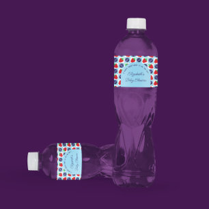 Etiqueta Para Botella De Agua Berry Sweet Baby Shower