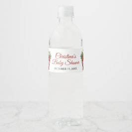 Etiqueta Para Botella De Agua Berry Sweet Strawberry Baby Shower