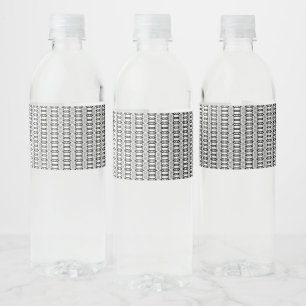 Etiqueta Para Botella De Agua blanco