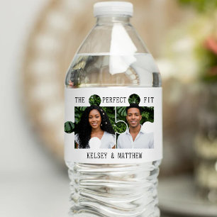 Etiqueta Para Botella De Agua Boda Ajuste Perfecto de la Pieza del Rompecabezas