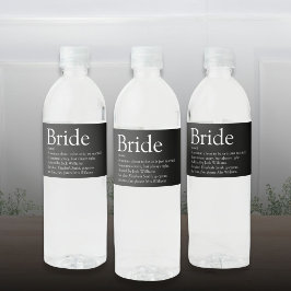 Etiqueta Para Botella De Agua Boda Bridal Shower