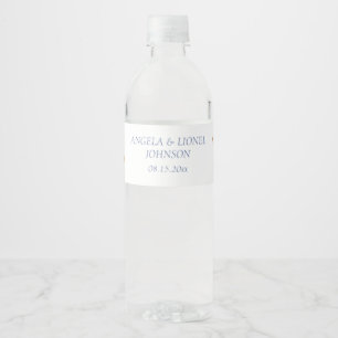 Etiqueta Para Botella De Agua Boda de Amalfi Coast Lemon Blue Tiles Italia