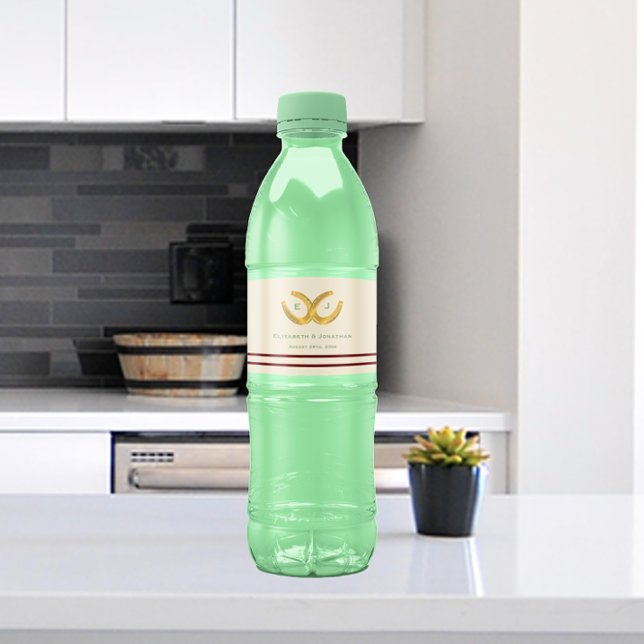 Etiqueta Para Botella De Agua Boda de herradura occidental (Subido por el creador)