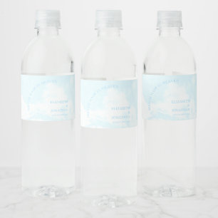 Etiqueta Para Botella De Agua Boda hecha en el cielo