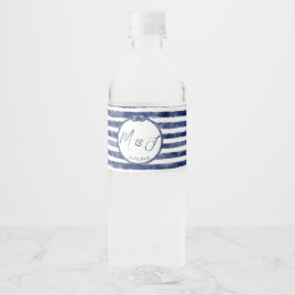 Etiqueta Para Botella De Agua Boda Náutico Costero