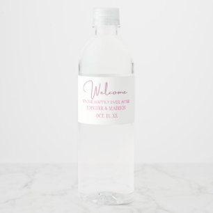 Etiqueta Para Botella De Agua Boda personalizada con la etiqueta de bienvenida r