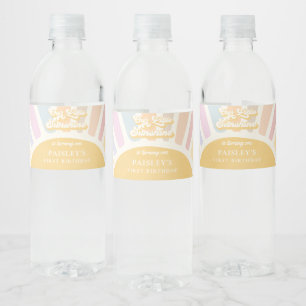 Etiqueta Para Botella De Agua Boho Sunshine 1er Viaje Alrededor Del Cumpleaños D