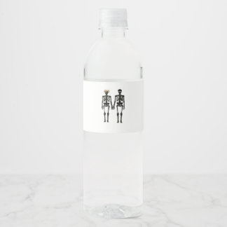 Etiqueta Para Botella De Agua Boney Love - Hasta que la muerte nos separe 