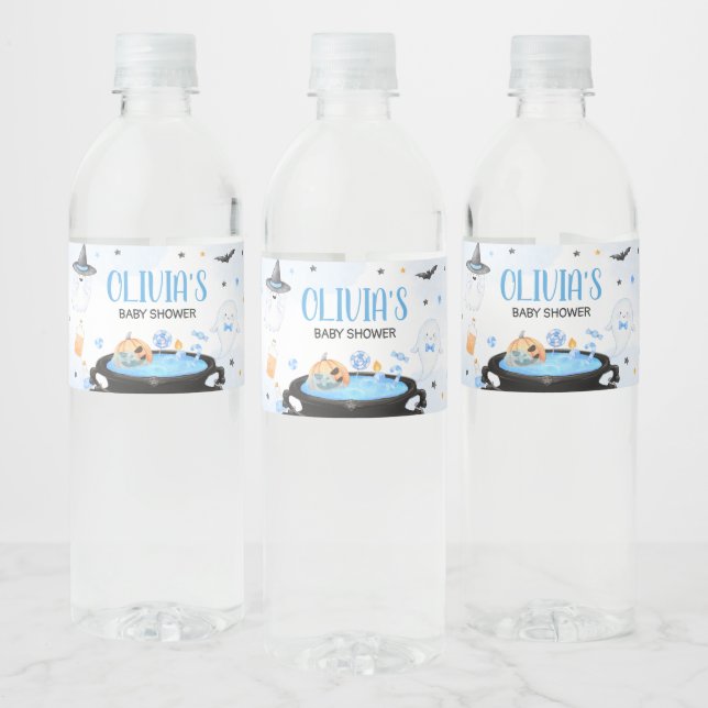 Etiqueta Para Botella De Agua Boo-y Halloween Baby Shower (Botellas)