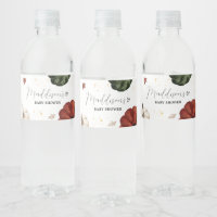 Borgoña Minimalista Calabaza de otoño Baby Shower