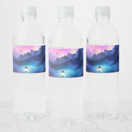Etiqueta Para Botella De Agua Bosque encantado