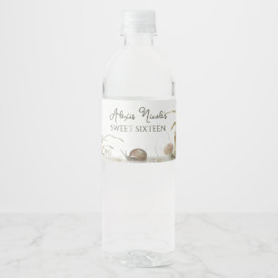 Etiqueta Para Botella De Agua Bosque etéreo encantado