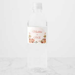 Etiqueta Para Botella De Agua Botella de agua para el primer cumpleaños de calab
