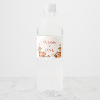 Etiqueta Para Botella De Agua Botella de agua para el primer cumpleaños de calab
