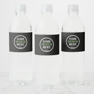 Etiqueta Para Botella De Agua botella de agua personalizada, única, elegante y m