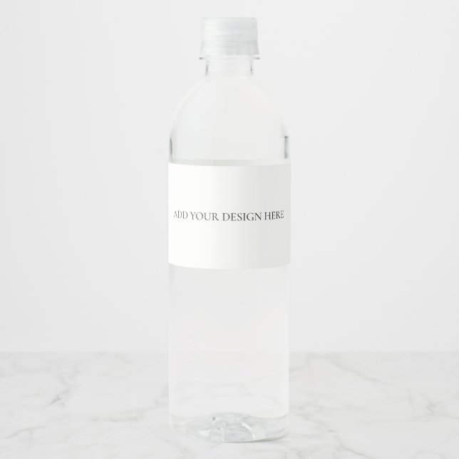 Etiqueta Para Botella De Agua Bottle Label (Anverso)