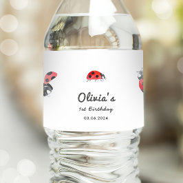 Etiqueta Para Botella De Agua Bugs & Insects Vintage Birthday Party Bottle Water