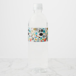 Etiqueta Para Botella De Agua Cabeza loca