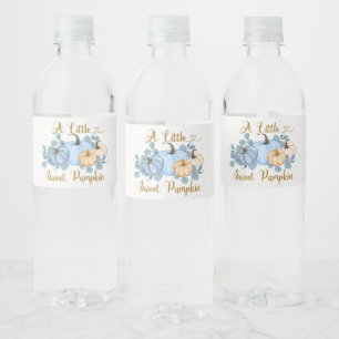 Etiqueta Para Botella De Agua Calabaza dulce está en el camino de la etiqueta de