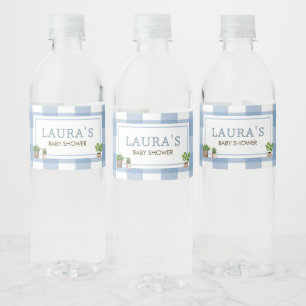 Etiqueta Para Botella De Agua Campesinos cultivados en el mercado local de Baby 