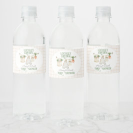 Etiqueta Para Botella De Agua Campesinos cultivados localmente Mercado Boho Baby