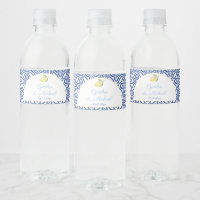 Capri Arch Shape Lemons Blue Tiles Wedding Party