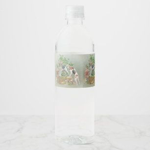 Etiqueta Para Botella De Agua Caza con heridas