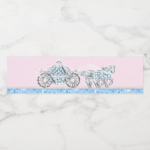 Etiqueta Para Botella De Agua Cenicienta Princesa Botellas de Agua