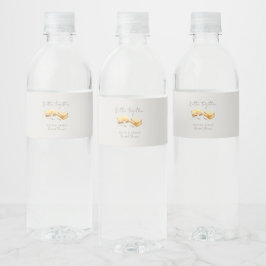 Etiqueta Para Botella De Agua Chic desayuno nupcial de pan y mantequilla