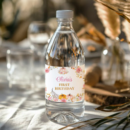 Etiqueta Para Botella De Agua Chica de calabaza Etiqueta del frasco de agua de p