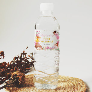 Etiqueta Para Botella De Agua Chica de hadas Etiqueta de botella de agua de fies