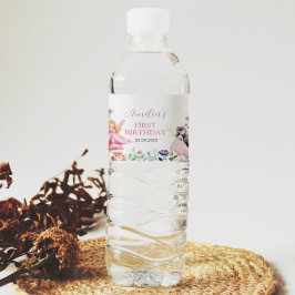 Etiqueta Para Botella De Agua Chica de hadas Etiqueta de botella de agua de fies