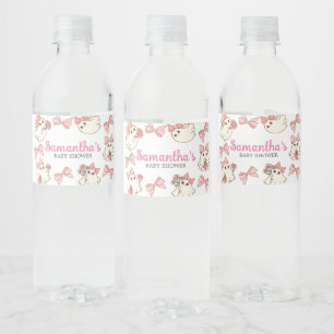 Etiqueta Para Botella De Agua Chica Fantasma Pequeño Boo Halloween Baby Shower