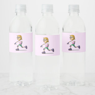 Etiqueta Para Botella De Agua Chica guay de patinaje sobre ruedas