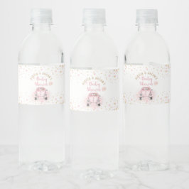 Etiqueta Para Botella De Agua Chica Por Baby Shower Pink Gold Favorito De Los Co