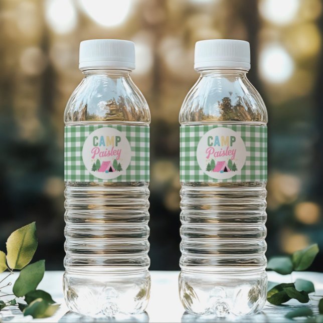 Etiqueta Para Botella De Agua Chicas Camping Water Bottle Labs (Subido por el creador)