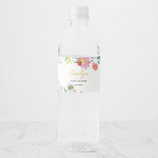 Etiqueta Para Botella De Agua Chorreada De Amor Personalizado Para Baby Shower