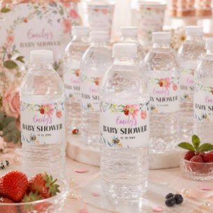 Etiqueta Para Botella De Agua Chorreada De Amor Personalizado Para Baby Shower