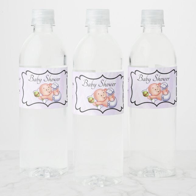 Etiqueta Para Botella De Agua Chorro Personalizado (Botellas)