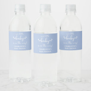 Etiqueta Para Botella De Agua Chupito de bebé está en camino Baby Shower