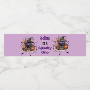 Etiqueta Para Botella De Agua Cóctel de cumpleaños de Halloween