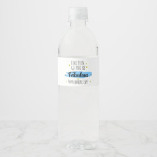 Etiqueta Para Botella De Agua Colega se va, se va despedida