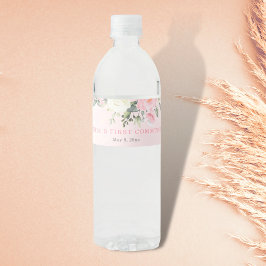 Etiqueta Para Botella De Agua Color rosa del primer recipiente de agua de la Com