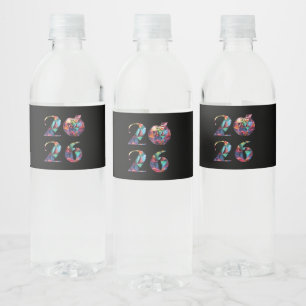 Etiqueta Para Botella De Agua Colorido 2026-
