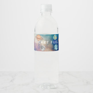 Etiqueta Para Botella De Agua Combustible de cohetes