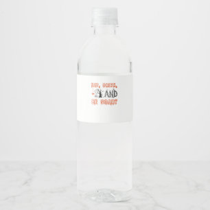 Etiqueta Para Botella De Agua Comer Bebida Y Tener Miedo Arte De Halloween