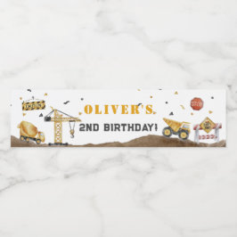 Etiqueta Para Botella De Agua Construir una explosión con el Fiesta de la constr