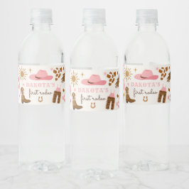 Etiqueta Para Botella De Agua Cowgirl Wild West Rodeo Ranch Cumpleaños Party Dec